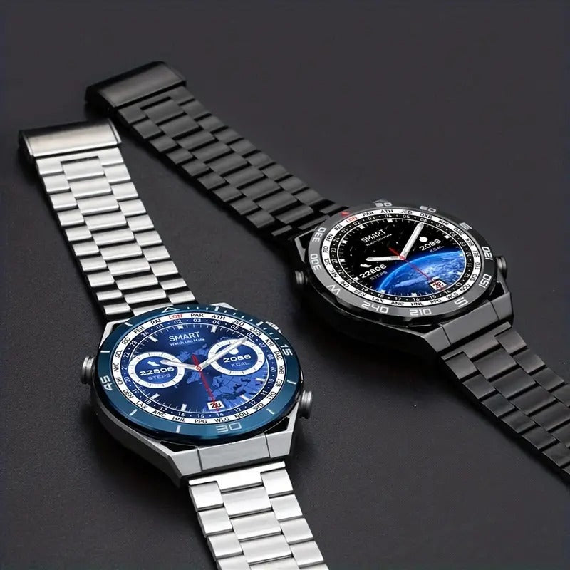 Pryxo ECG Blood Glucose Blood Pressure Monitoring Bluetooth Talk Sports Smartwatch
