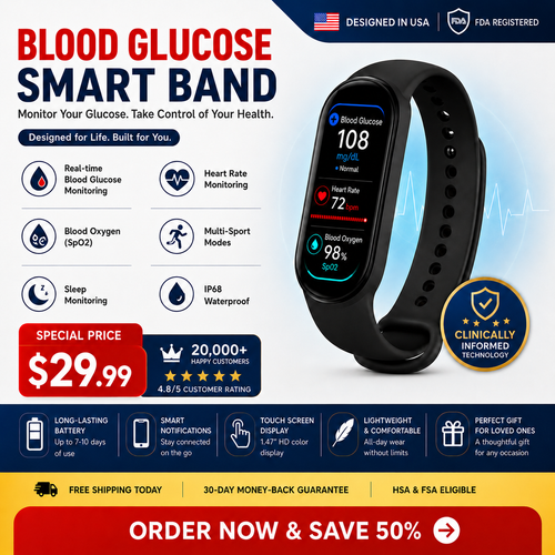 🎉 80% OFF Launch Offer🔥Pryxo™ M9 Non-Invasive Smart Band